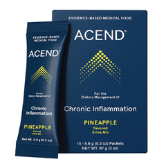 ACEND balance bottle pour shows an easy, controlled serving for daily inflammatory support.