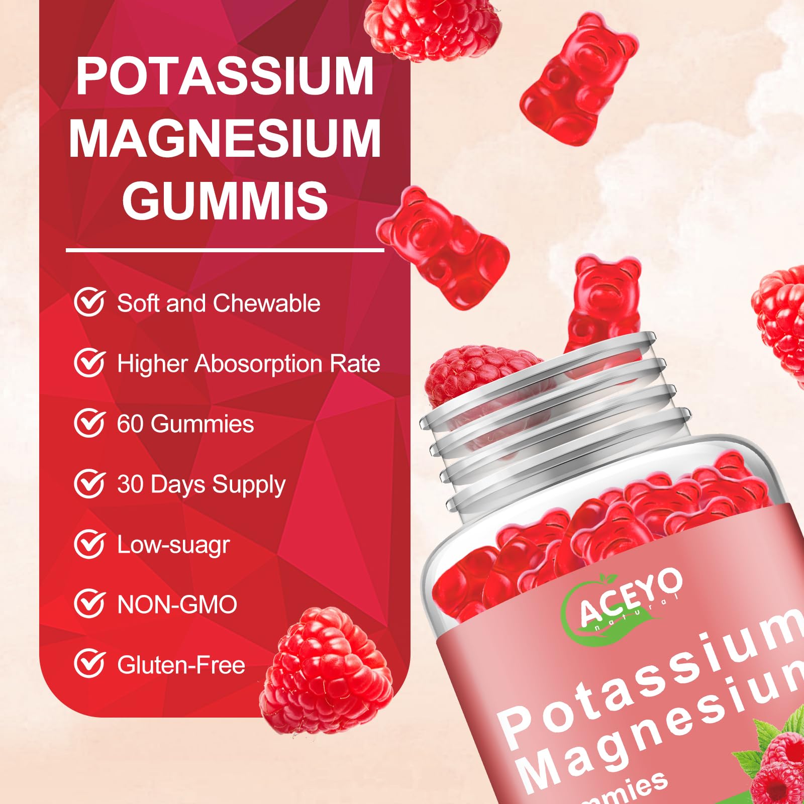 ACEYO container and label emphasize organic ingredients and allergen-free promise.