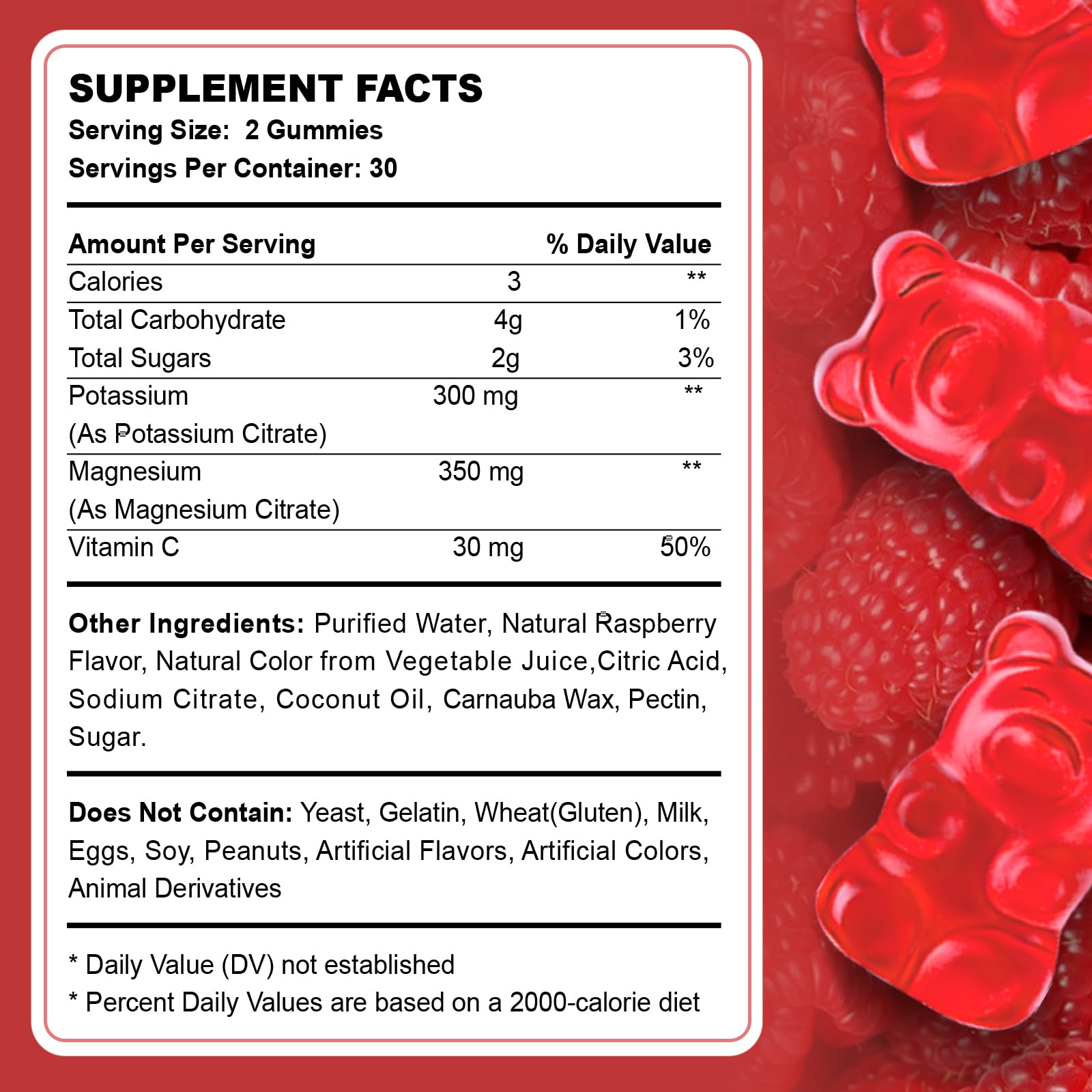 ACEYO bottle with raspberry background highlights vitamin C and hydration support.