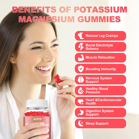 ACEYO gummies closeup showcases vibrant raspberry flavor for easy daily intake.