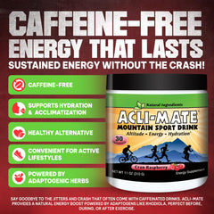 Acli-Mate Cranraspberry flavor being poured after a workout.