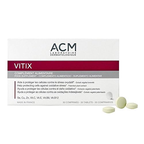 Close-up of Vitix tablets showing compact size for easy dosing.
