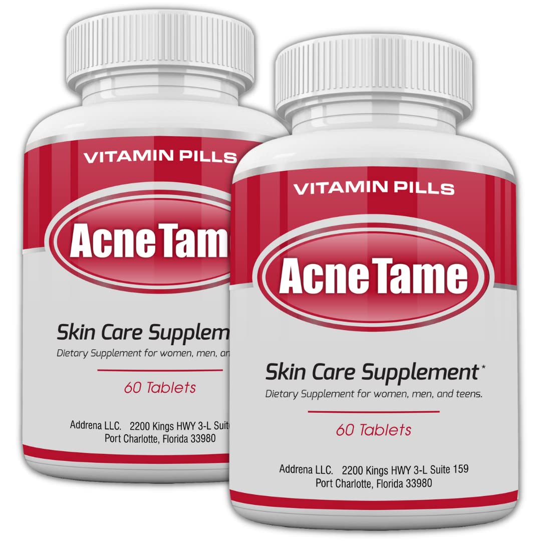 Acnetame clear skin bottle pour supports steady sebum balance.