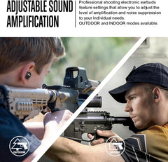 ACT FIRES earbud case with 24-hour power indicator.