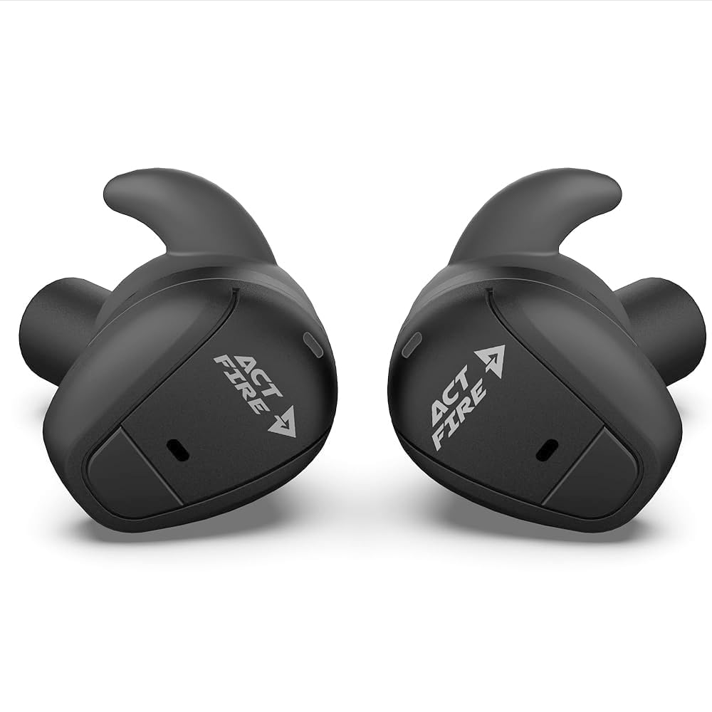 ACT FIRES shooting earbuds case charging on the range.