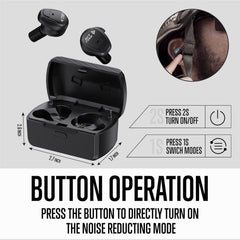 ACT FIRES shooting earbuds sizes shown for a comfortable fit.