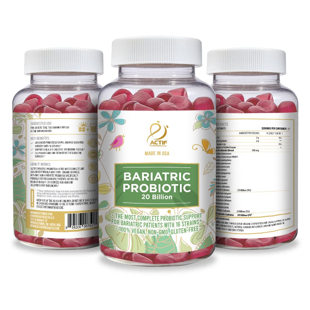 ACTIF Bariatric Probiotic made in USA seal indicating quality manufacturing