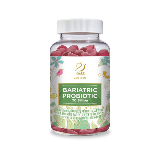 ACTIF Bariatric Probiotic gummies in strawberry flavor for easy daily use