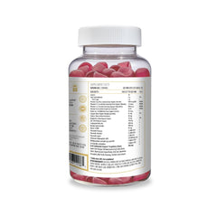 ACTIF Gallbladder Mega Support gummies close up showing strawberry flavor and texture.