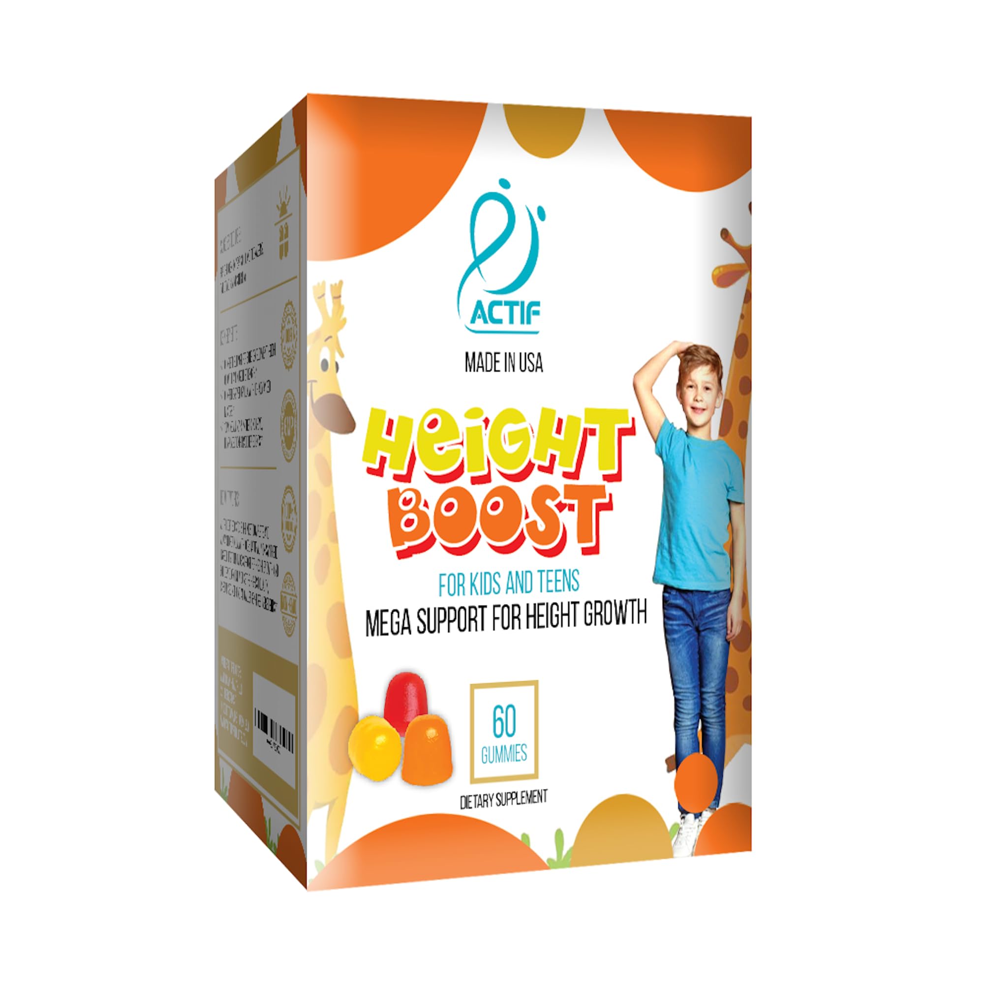 Actif Height Boost liposomal technology graphic illustrating high bioavailability.