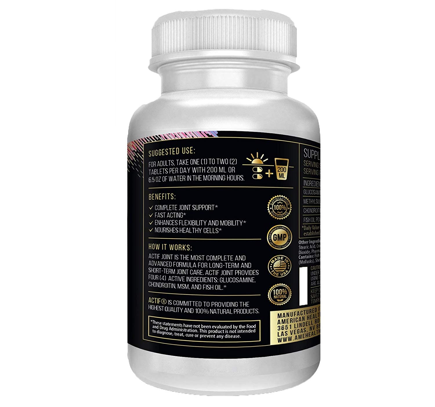 ACTIF 4-in-1 cap close-up highlighting easy-to-take capsules