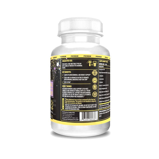 ACTIF Mitochondrial Mega Support capsules ready for everyday use and absorption.