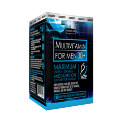 ACTIF Organic Multivitamin for Men bottle front signaling daily energy support.