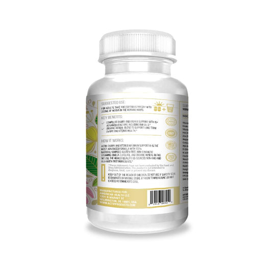 ACTIF Ovary and Uterus Maximum Support capsules ready for daily use to support hormone balance