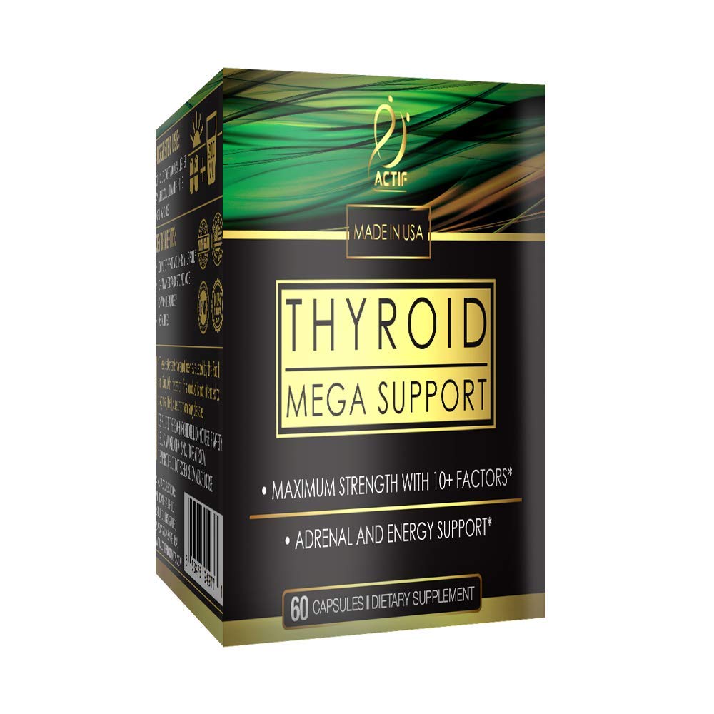ACTIF Thyroid Mega Support bottle front view for energy support
