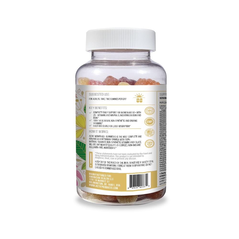ACTIF gummies closeup showing texture and 25+ factors for energy