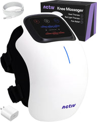 Activ knee massager front view with heat and red light for post-workout relief