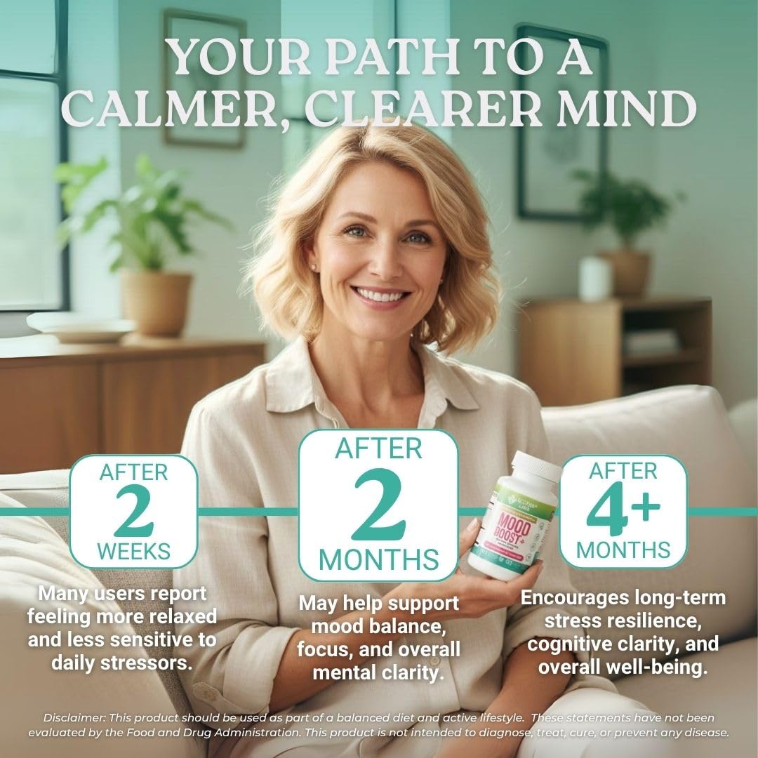 Activa Labs Mood Boost capsules close-up highlighting easy-to-take vegan formula