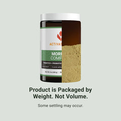 ActivatedYOU Morning Complete ingredients close-up highlighting greens and probiotics