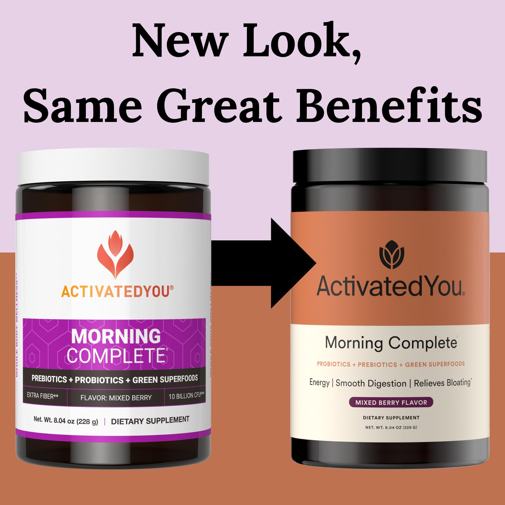 Scoop ready to measure Morning Complete for easy daily use