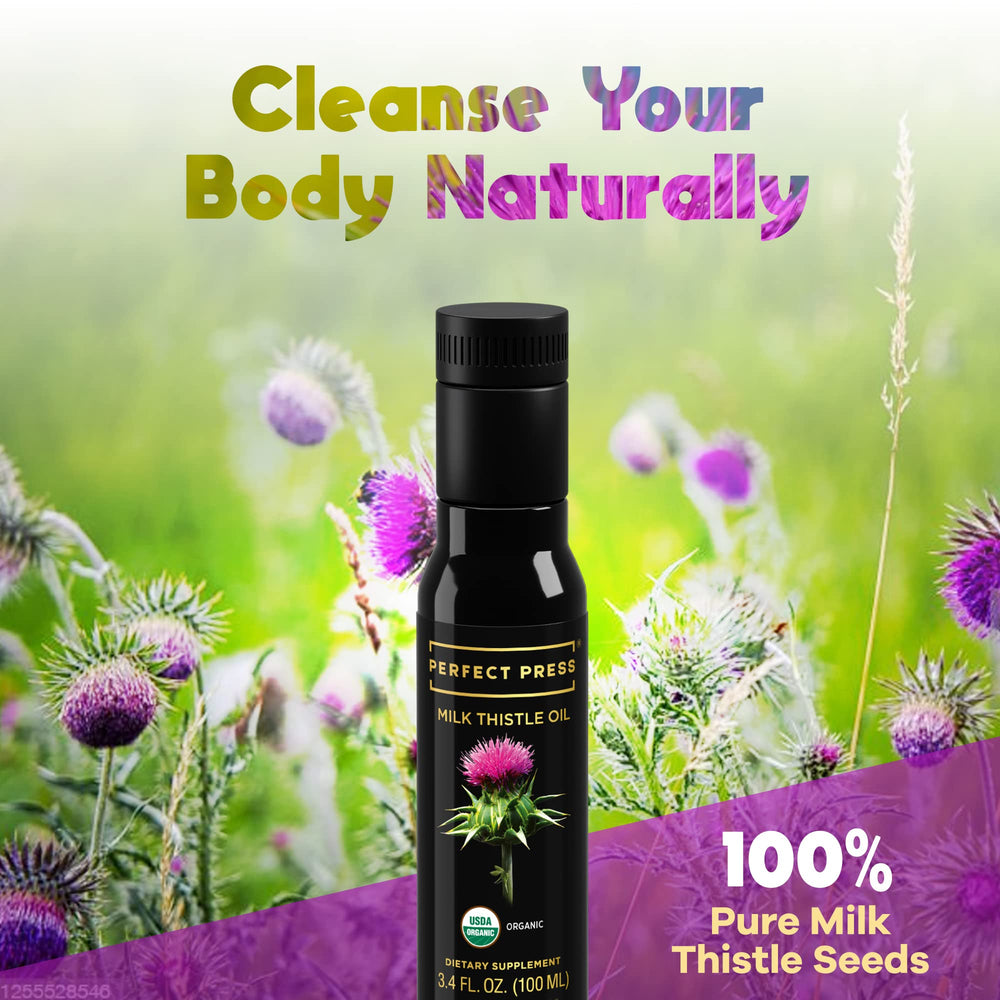 ACTIVATION Perfect Press Milk Thistle Oil pour ready to drizzle on salads or bowls