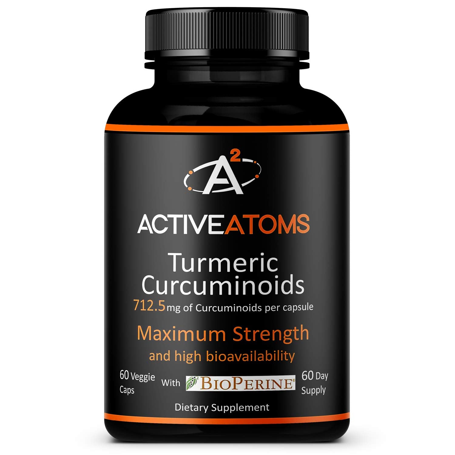 Active Atoms turmeric extract capsule highlighting high potency for daily wellness
