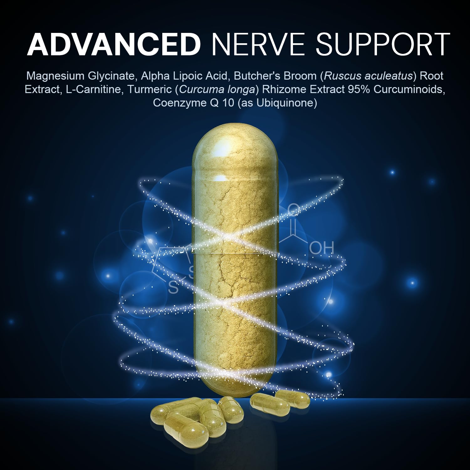 Active Bounty Nerve Recovery Pro CoQ10 ingredient highlight.