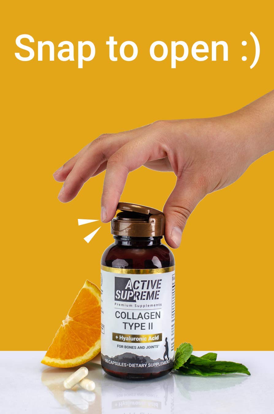 Active Supreme Type 2 Collagen packaging with 270 capsules, long-term value