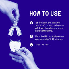 Active Wow custom-fit trays molded to teeth ensure even whitening.