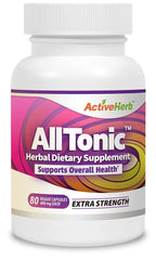 ActiveHerb AllTonic bottle shot suggesting daily holistic wellness for busy lifestyles.
