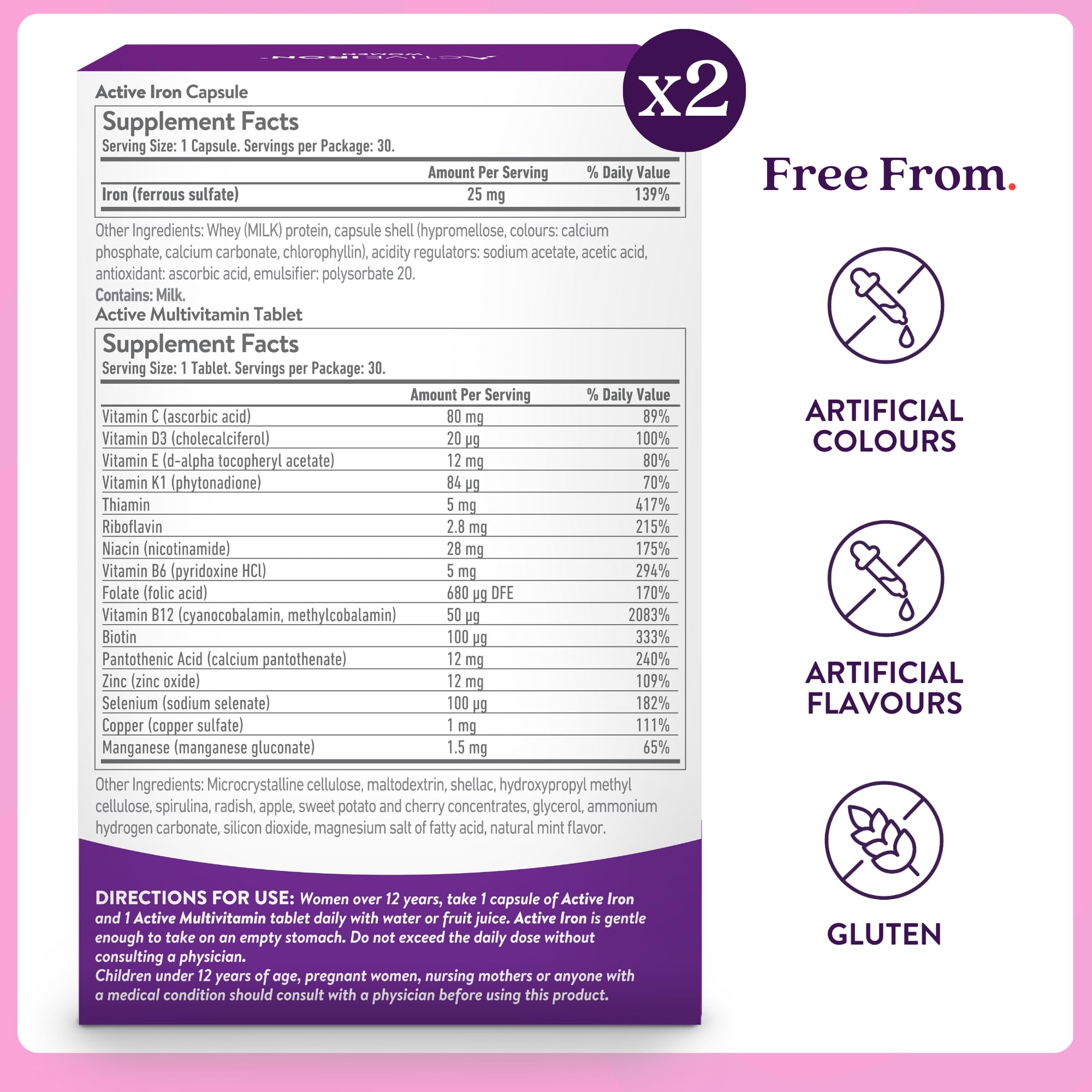 Active Iron travel pack version for on-the-go supplementation