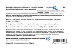 ActiveQ ubiquinol softgels closeup highlighting stability and high potency.