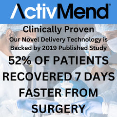 ActivMend swelling relief highlight with visible patch placement
