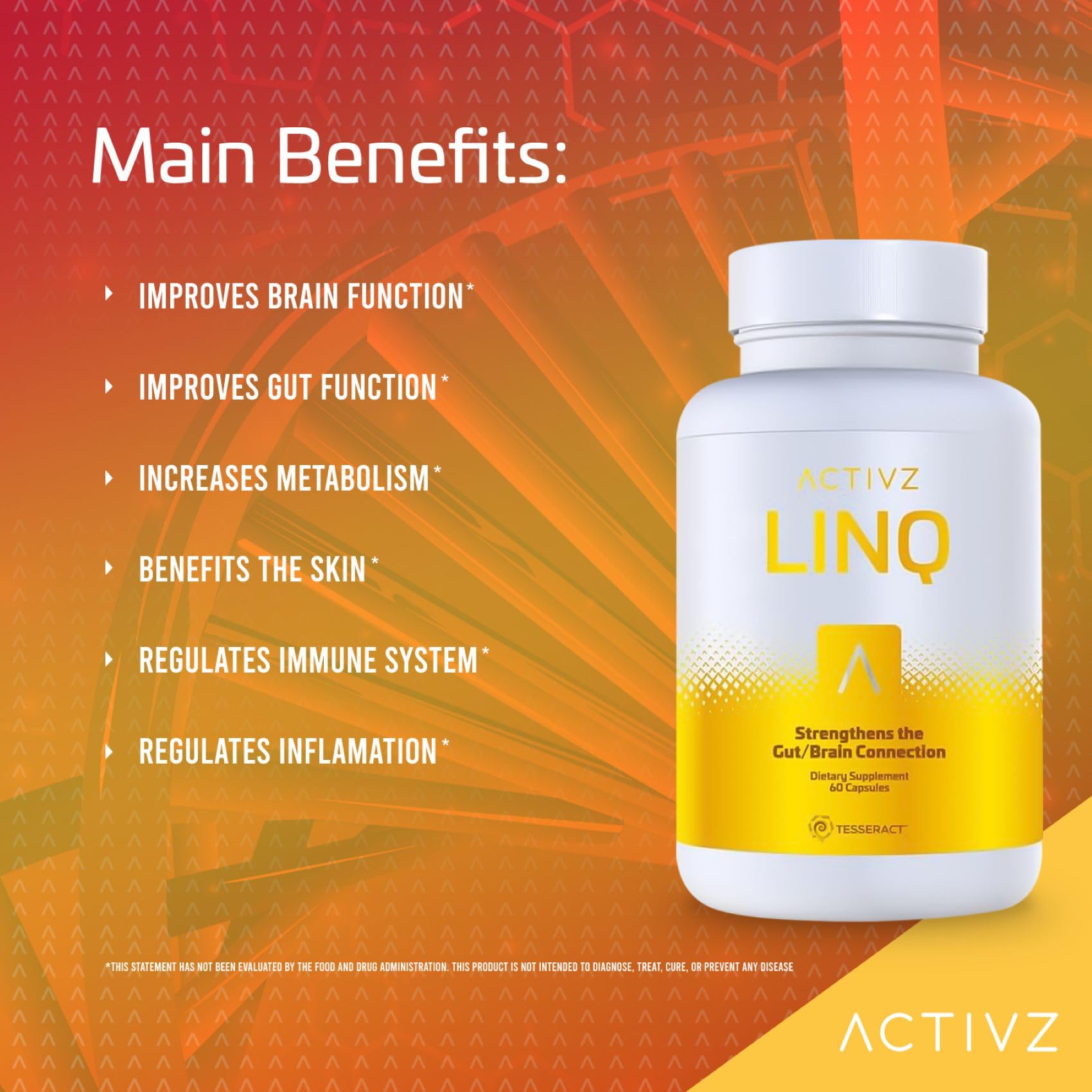 ACTIVZ LINQ immune health graphic emphasizing immune balance support.