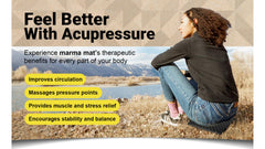 ACUWISE Marma Mat back-use shows target relief on a stable surface.