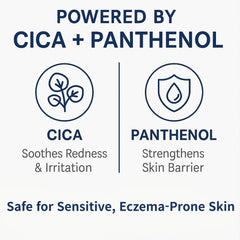 Patch application on skin demonstrates quick calming use after flare-ups.
