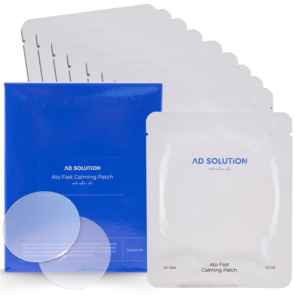 AD SOLUTION ATO Fast Calming Patch pack for rapid redness relief.
