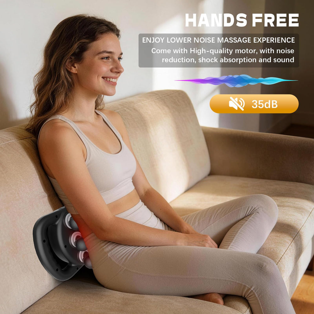AdamPark massager demonstrating full-body use for daily relaxation