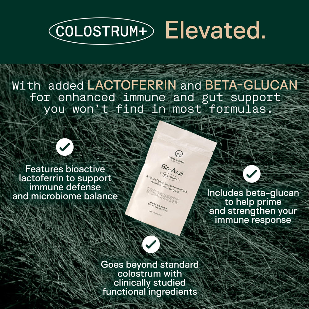 Adapt Naturals beta-glucan ingredient highlight on tub implies holistic benefits
