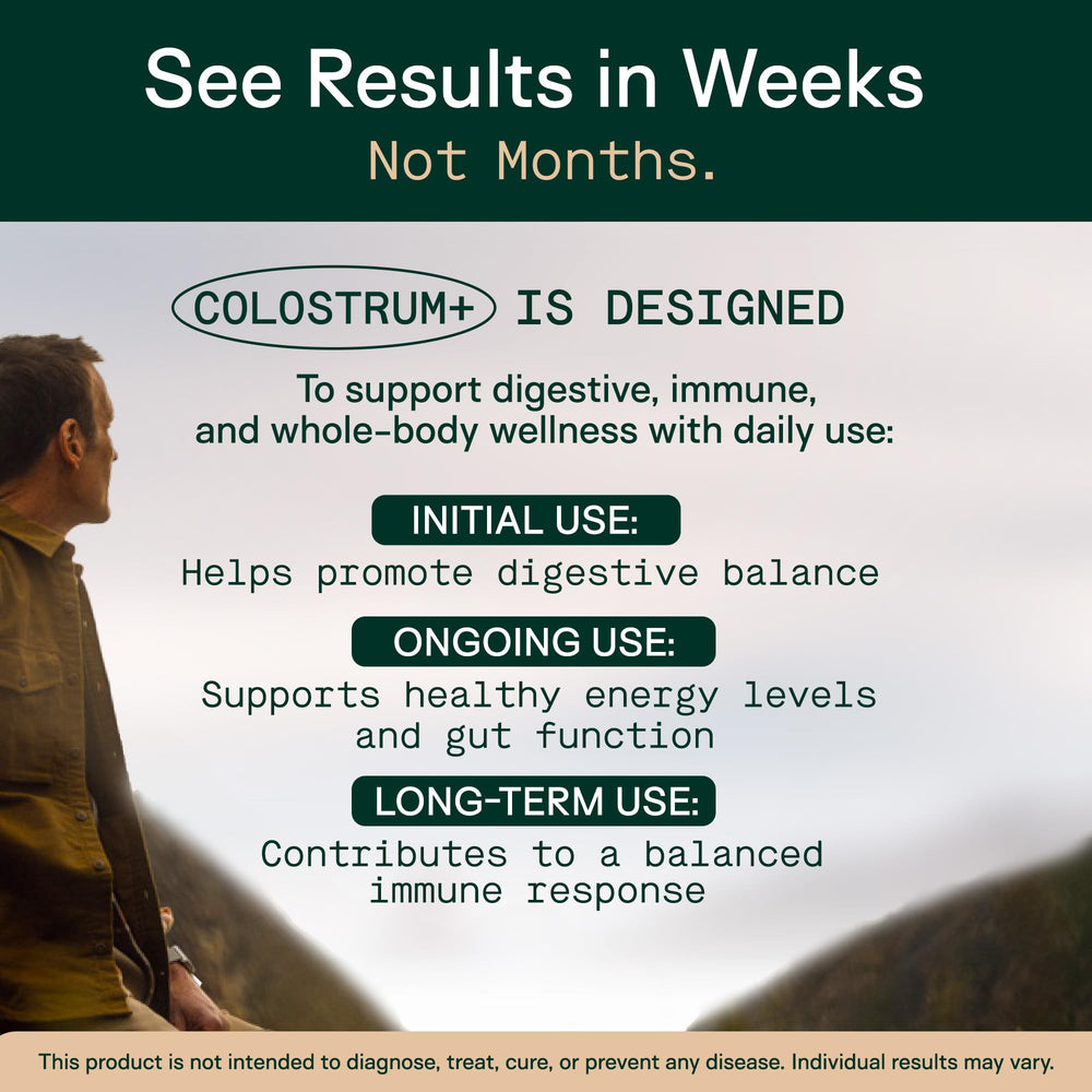 Adapt Naturals colostrum with lactoferrin label communicates added immune-support