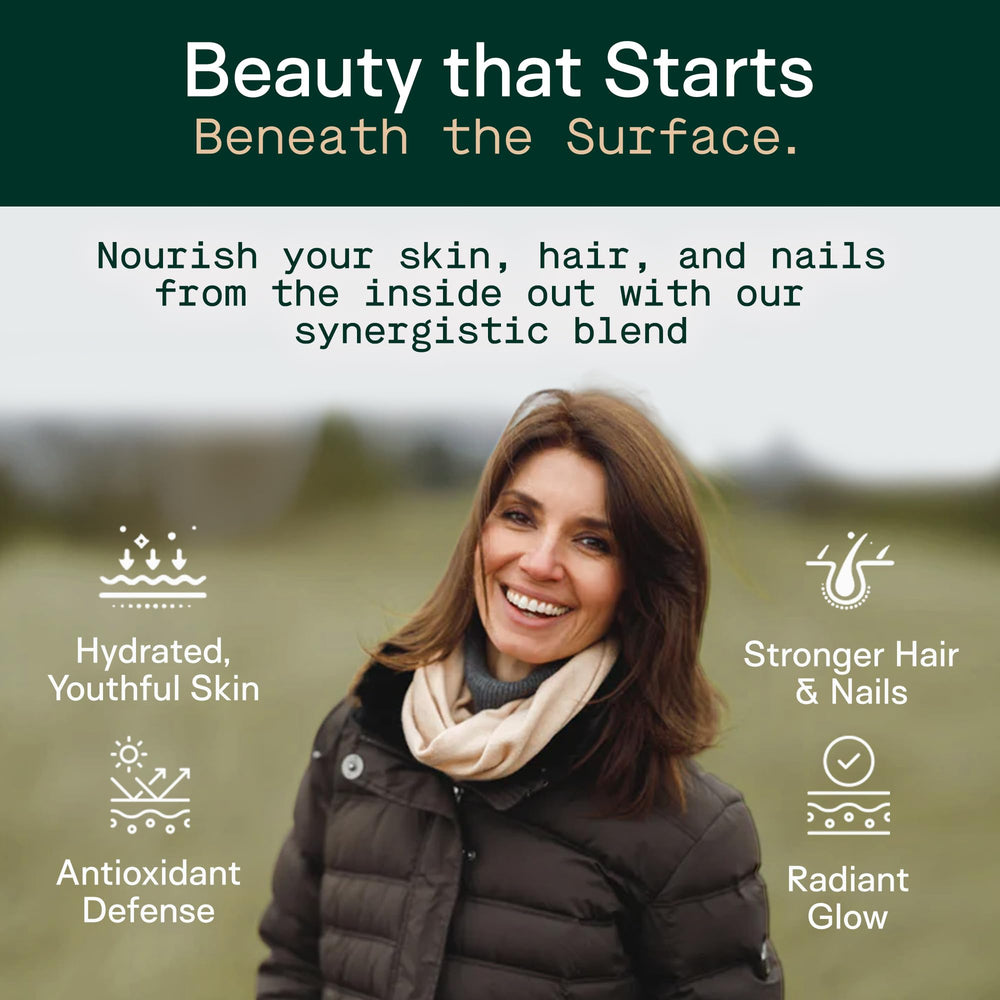 Adapt Naturals Inner Radiance eggshell membrane collagen panel signals keratin support