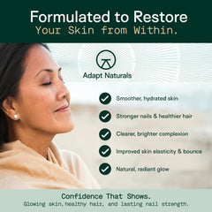 Adapt Naturals Inner Radiance vitamin C and antioxidants area hints at radiance