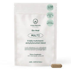 Adapt Naturals multivitamin bottle front view for daily wellness