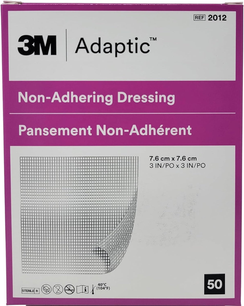 Adaptic non-adherent dressing 3x3 box of 50 for gentle wound protection