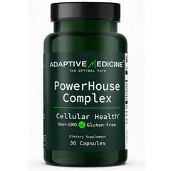 Adaptive Medicine PowerHouse Complex bottle with clean label for daily energy support.
