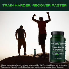 PowerHouse PQQ tablets highlight mitochondrial vitality for sustained energy.