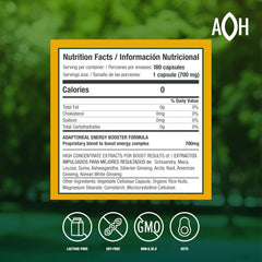 ADAPTOHEAL Energyheal capsules close-up, suggesting consistent daily energy support