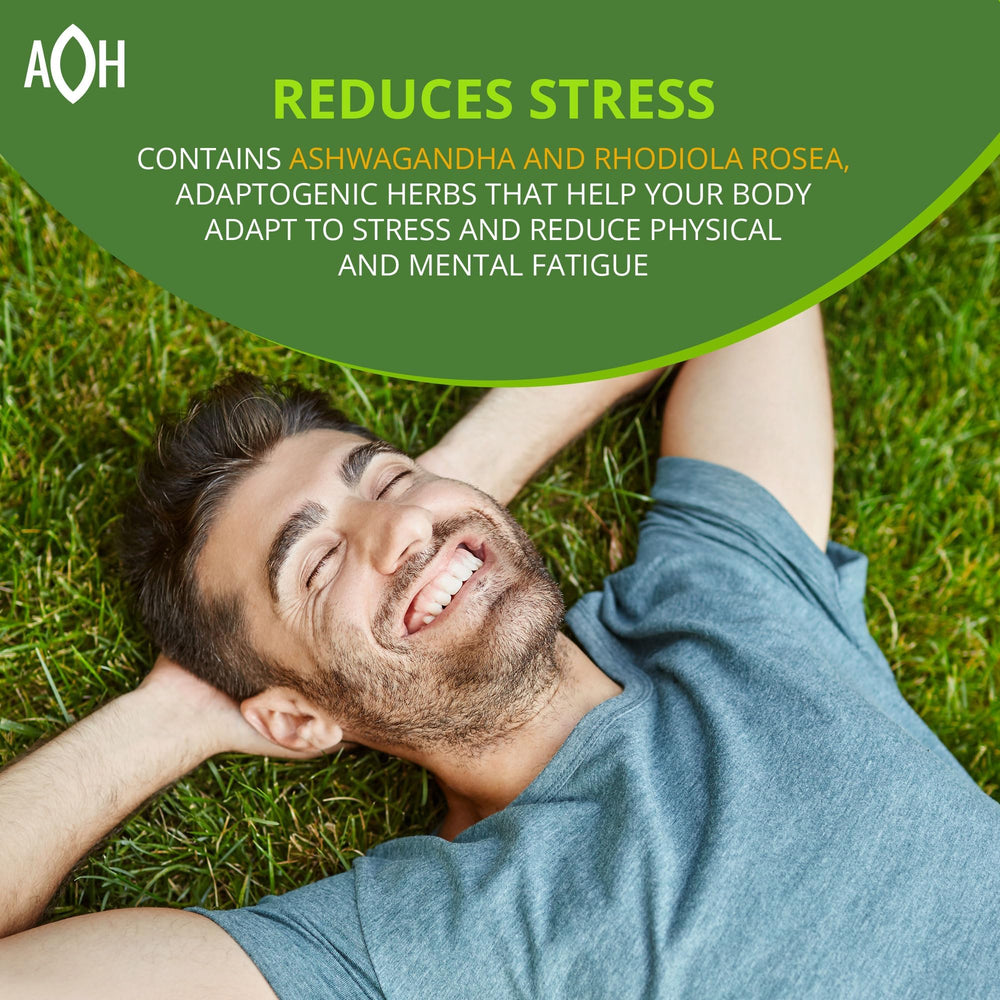 ADAPTOHEAL Energyheal featuring rhodiola, implying improved focus under pressure