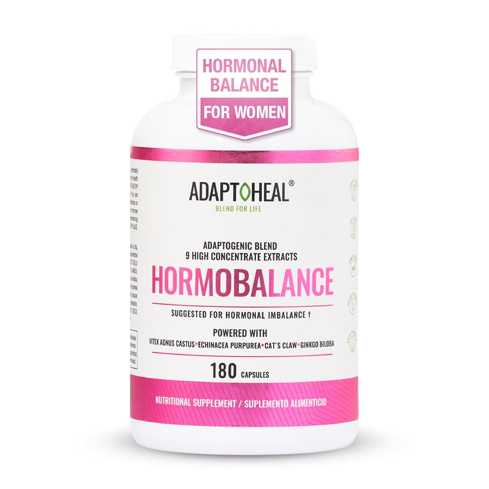ADAPTOHEAL Hormobalance bottle being poured for daily use
