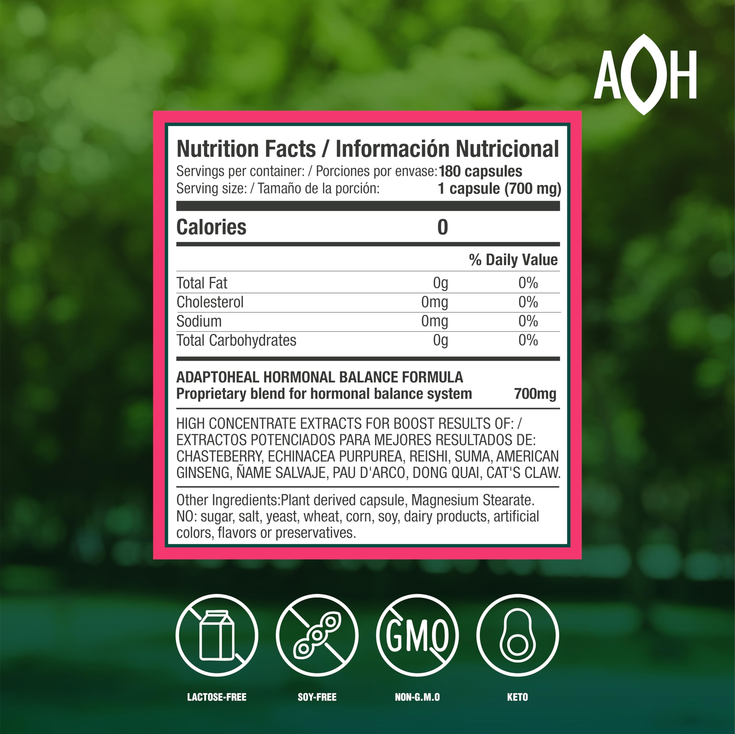 ADAPTOHEAL Hormobalance capsules arranged for everyday balance